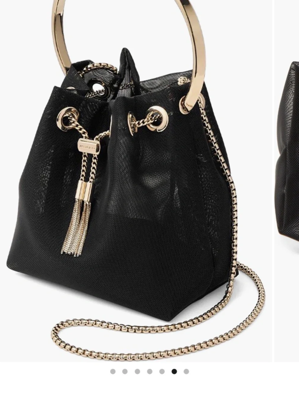 Jimmy Choo Bon Bon Mesh Top Handle Pouch